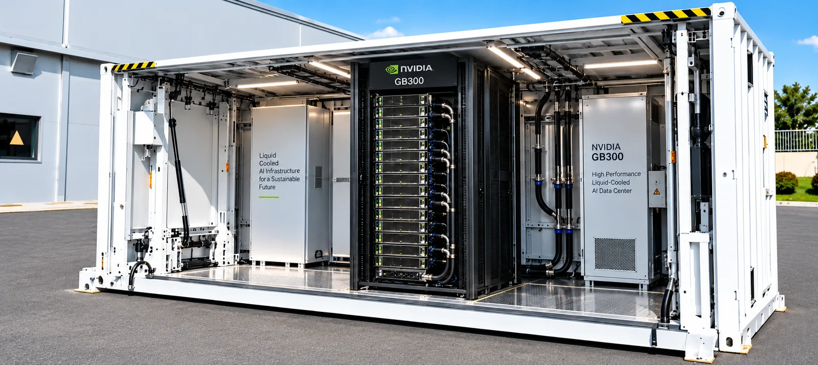 40-foot container AI data center module